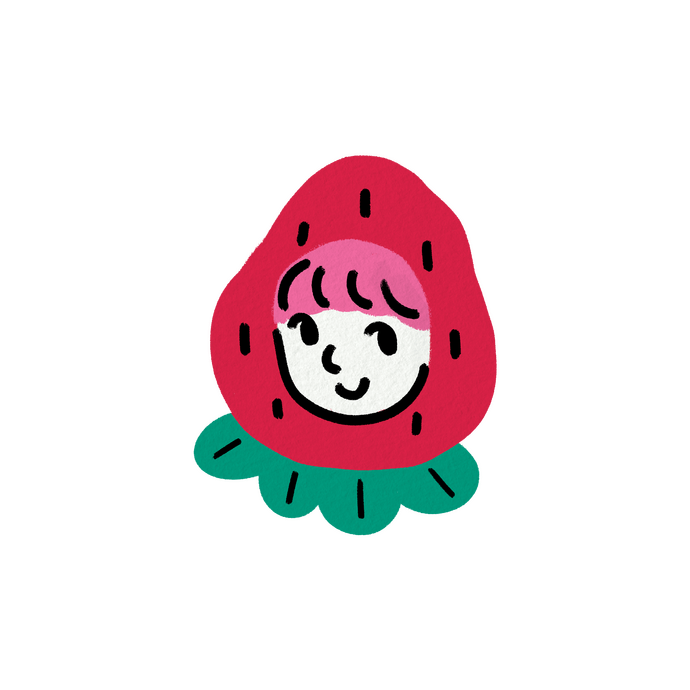 Colorful Handpoke Tattoo