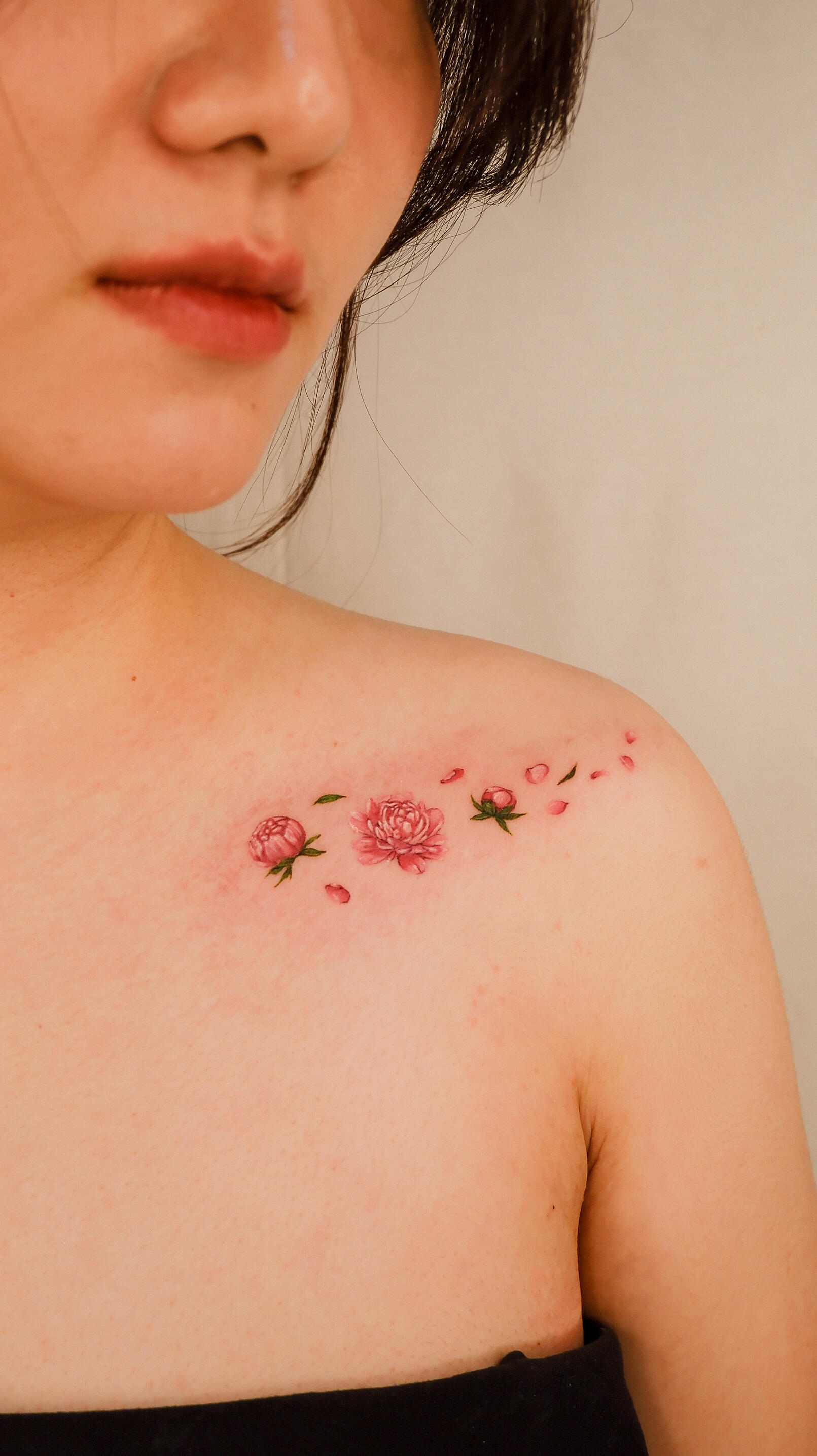 Colorful Handpoke Tattoo